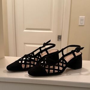 Zara Black Heeled Sandals